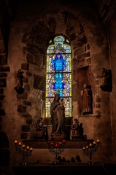 Mont St. Michel Stained Glass 1 