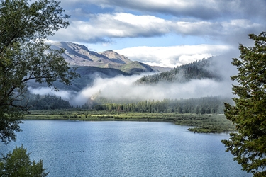 Low Clouds Coming Through the Canyon 